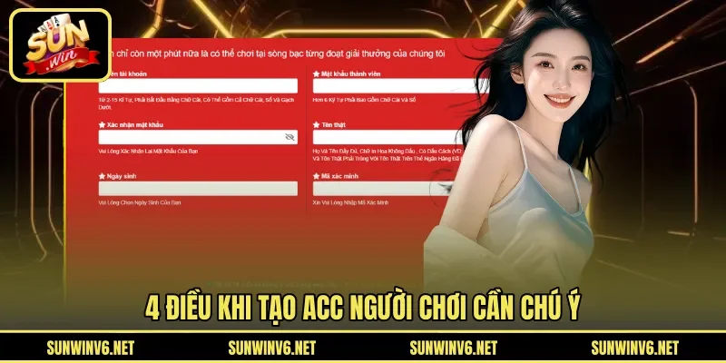 4 điều khi tạo acc người chơi cần chú ý